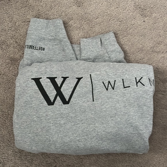 Grey and Black WLKN Hoodie - Picture 2 of 2